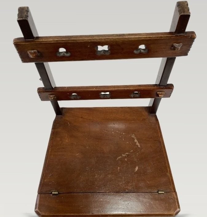 Arts and Crafts Metamorphic Library Chair - 4