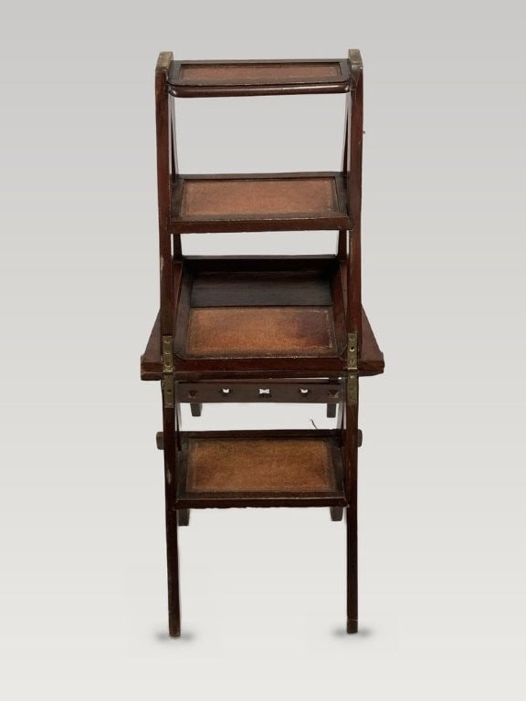 Arts and Crafts Metamorphic Library Chair - 8