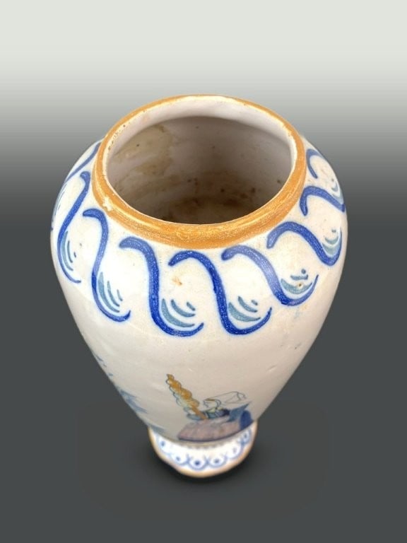 Henriot Quimper French Faience Vase - 3