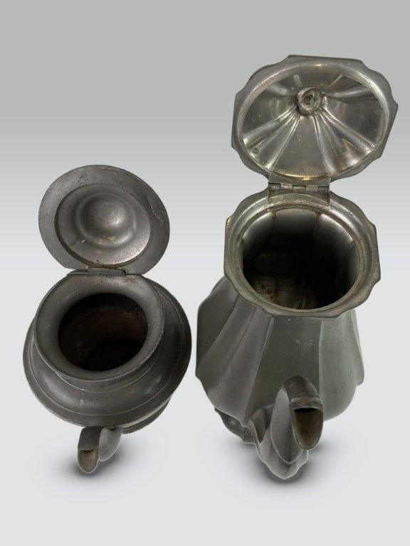 Pewter Coffee Pot by James Dixon & Sons and Teapot - 7