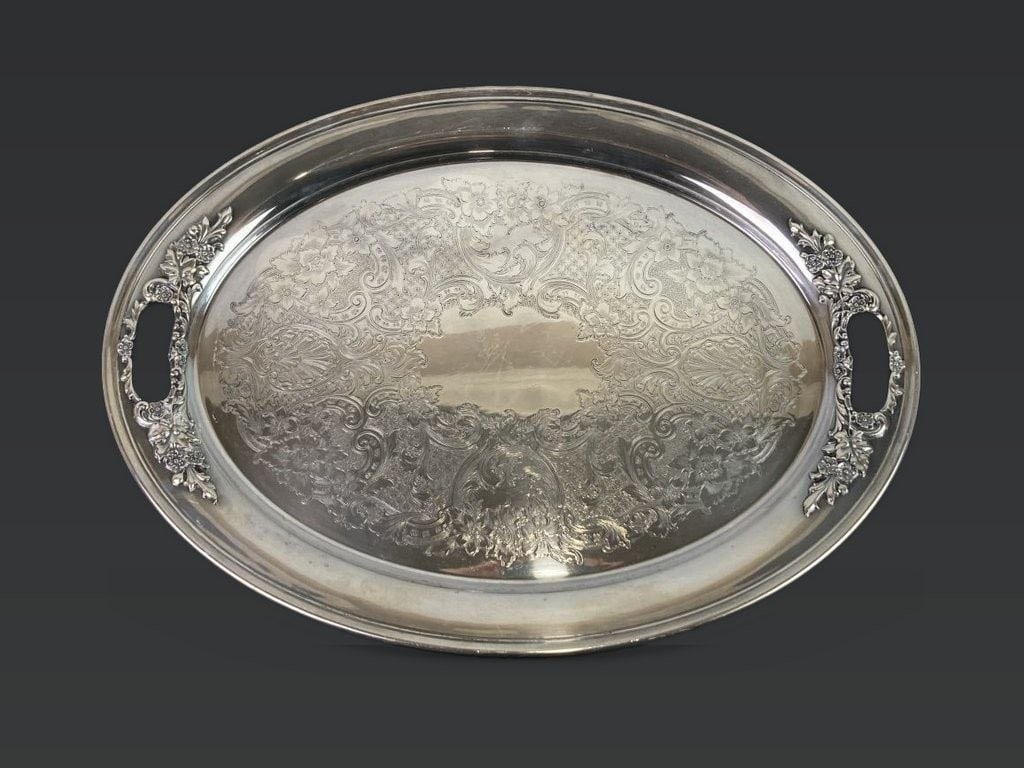 Two Silverplate Trays Including Gorham - 2