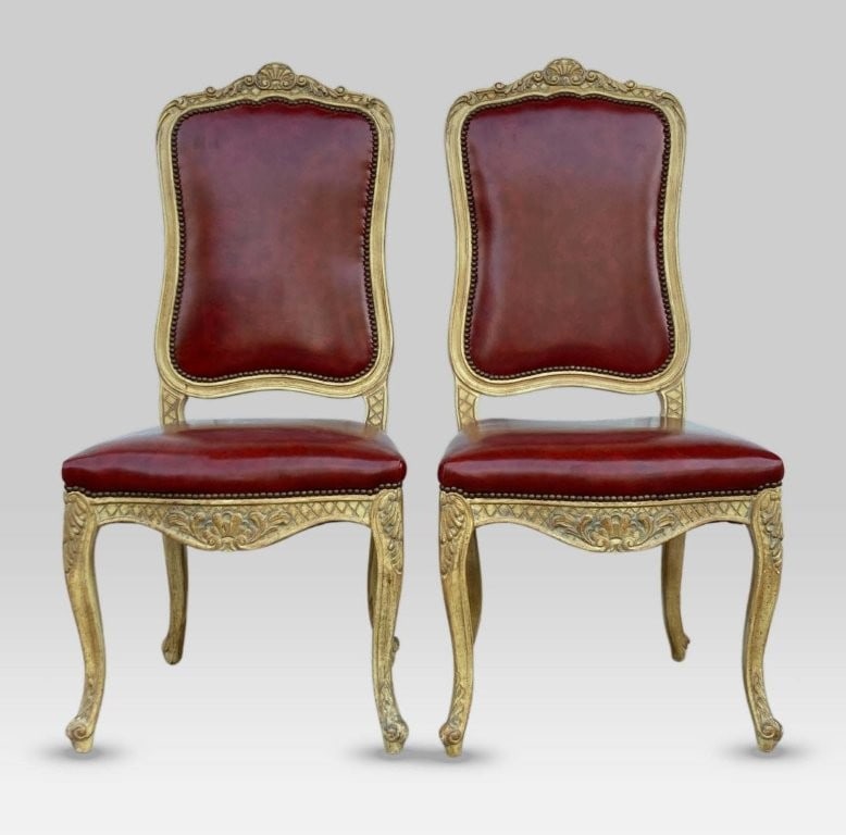 Set of Louis XV Style Dining Chairs - 2