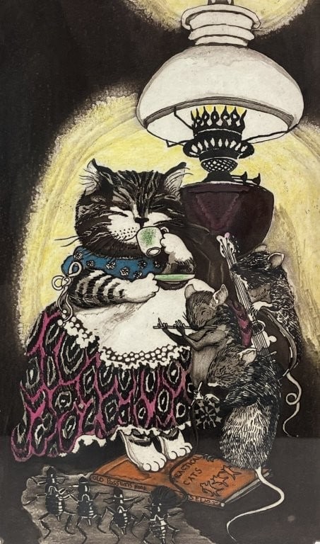 Sheila Horton, Cat, Etching with Aquatint - 2