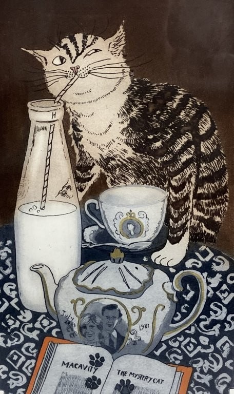Sheila Horton, Cat, Etching with Aquatint - 2