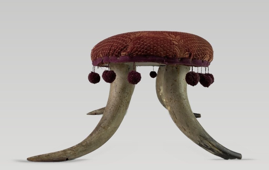 Victorian Horn Stool - 3