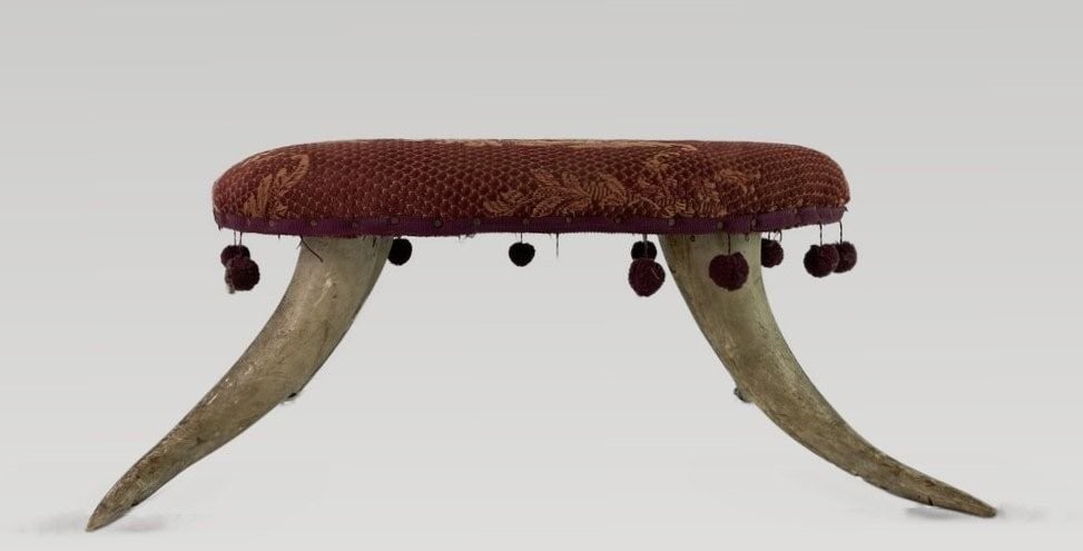 Victorian Horn Stool - 4