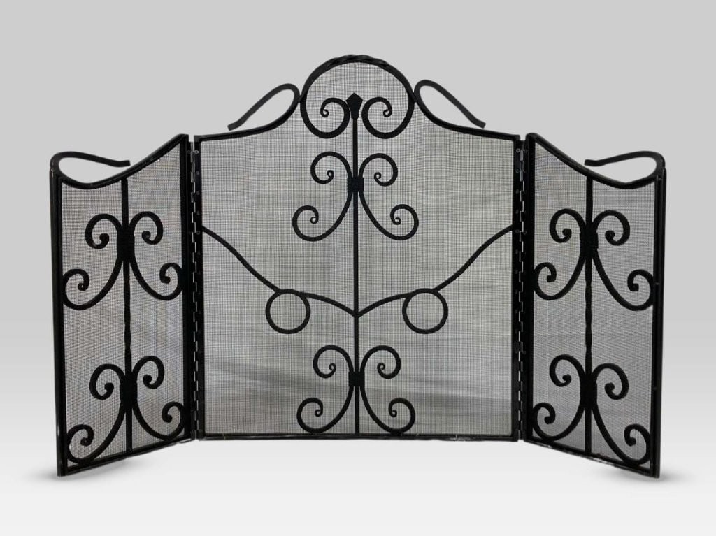 Scrollwork Decorative Fire Screen - 4