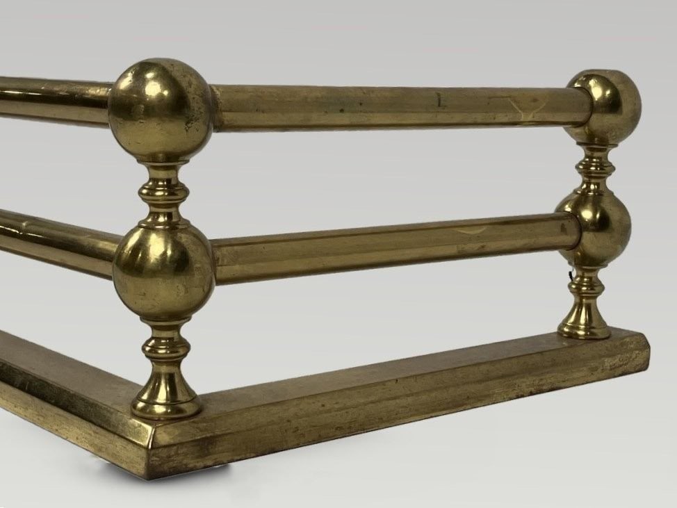Brass Fireplace Fender - 3