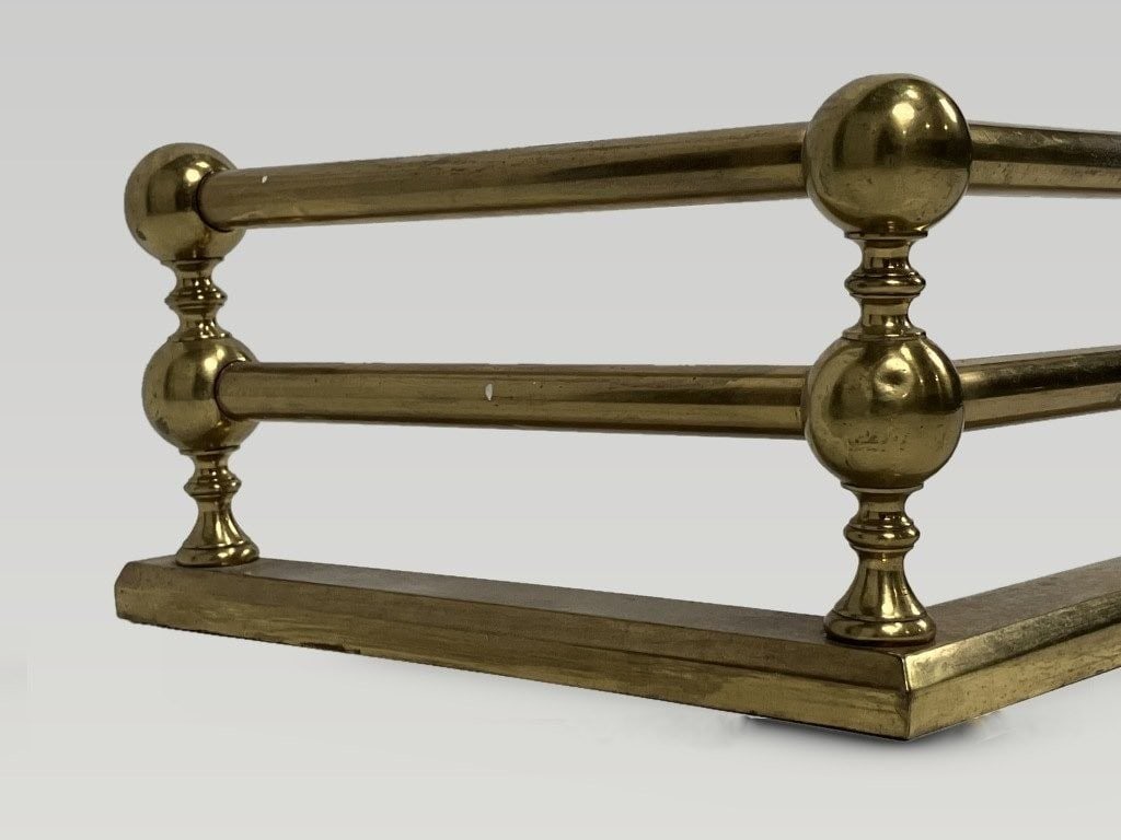 Brass Fireplace Fender - 4