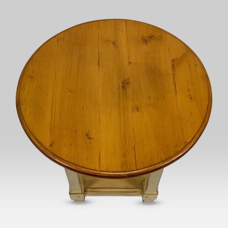 Farmhouse Round Side Table - 2