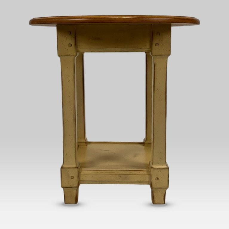 Farmhouse Round Side Table - 4