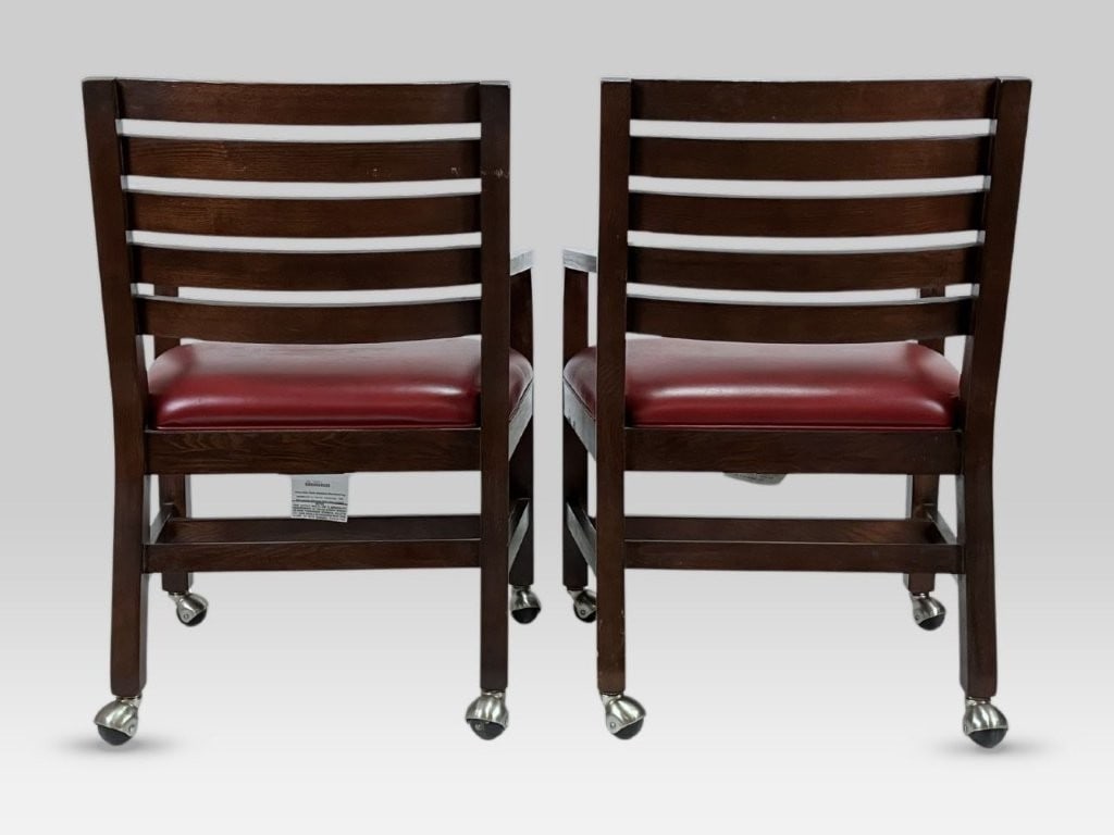 Pair of Ethan Allen Leather Upholstered Chairs - 5