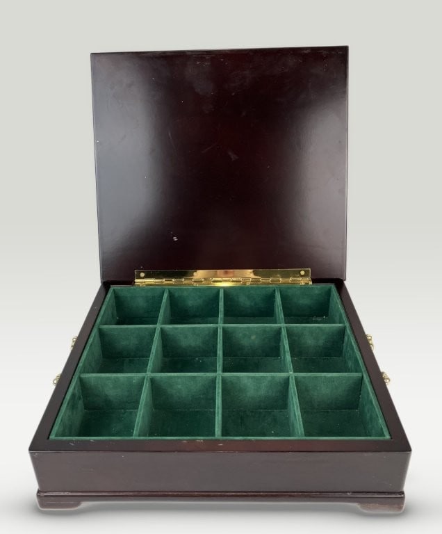 Mahogany Wood Tea Chest - 4
