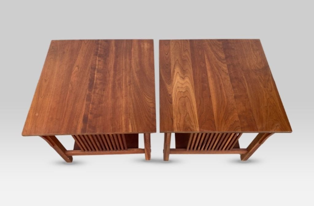 Pair Of Stickley Mission Style End Tables - 2