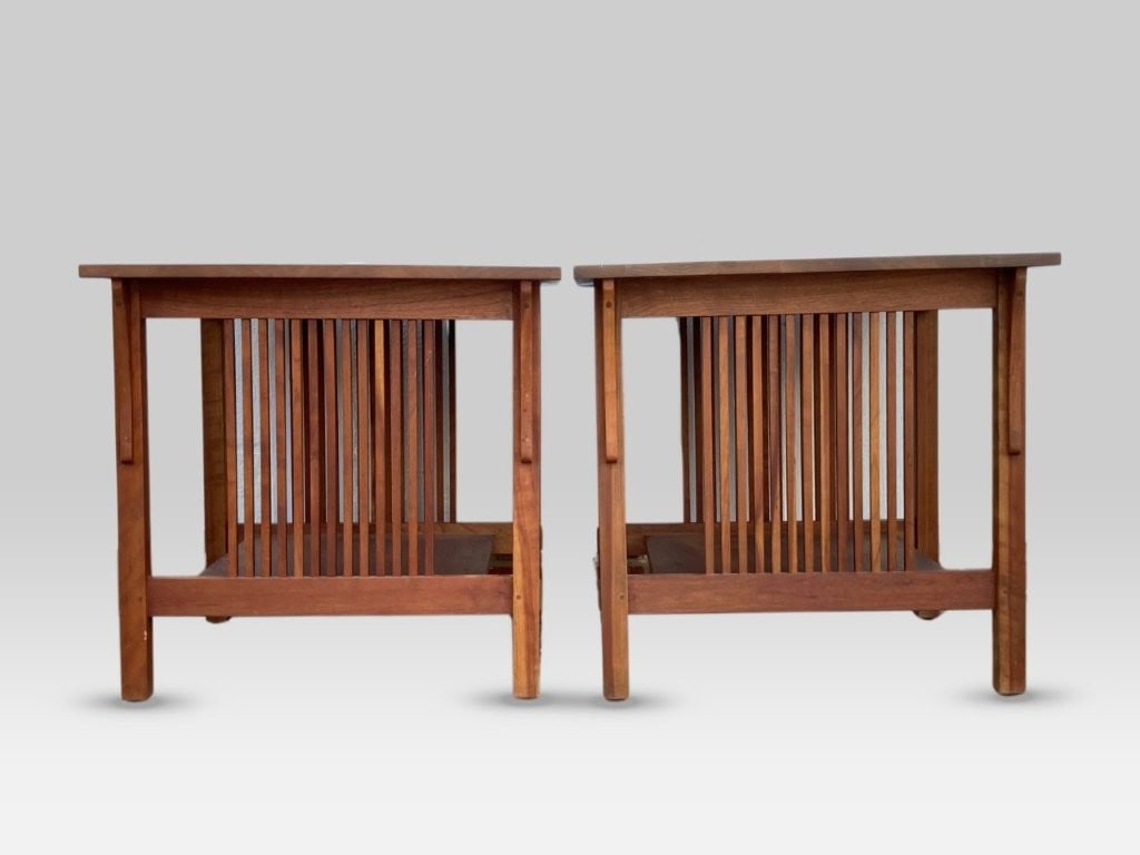 Pair Of Stickley Mission Style End Tables - 3
