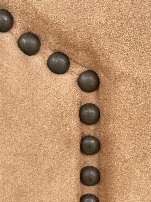 Suede Embellished Queen Size Headboard - 2
