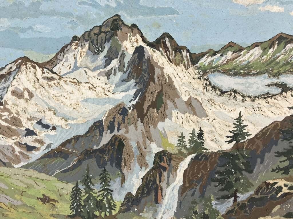 Mid-Century, Springtime in the Rockies, Landscape Painting - 2