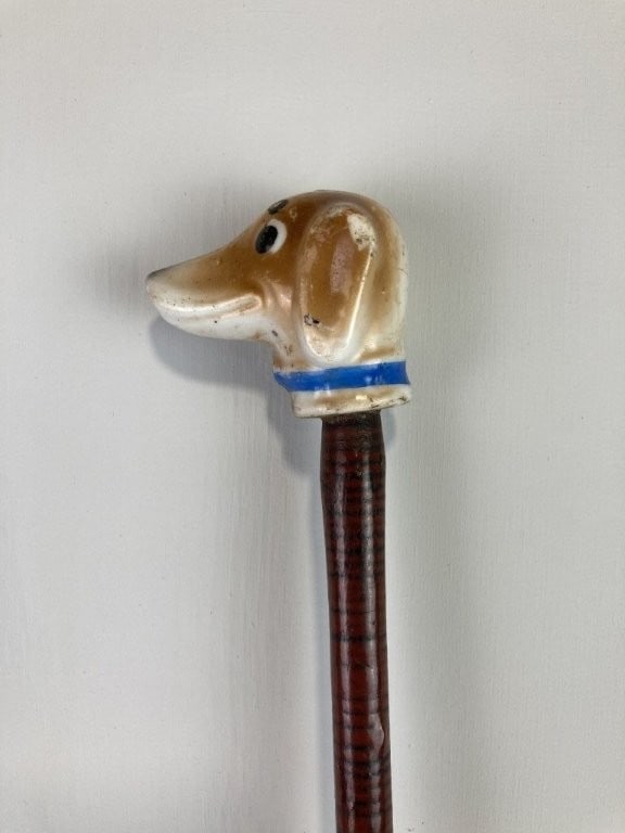 Polychromed Carnival Dog Cane - 6