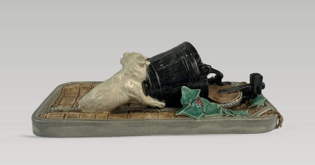 T.C. Brown-Westhead Ceramic Cat Wall Pocket - 3