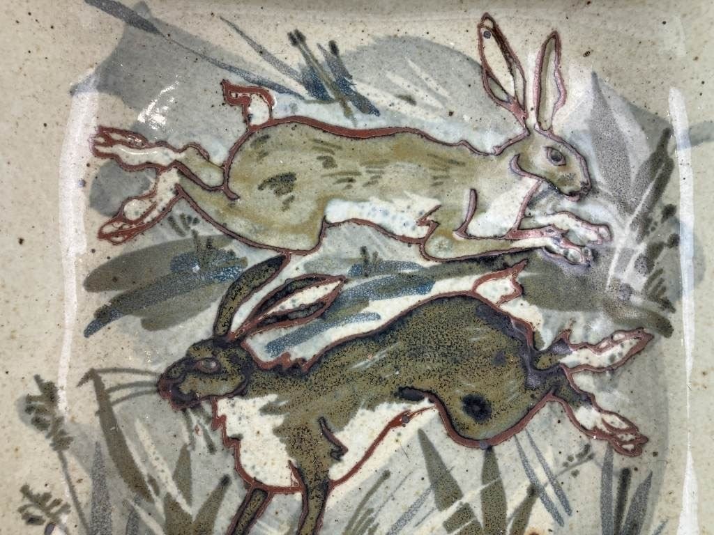 Maureen Minchin Pottery Rabbit Casserole Dish - 2
