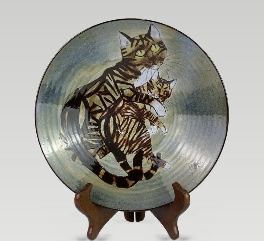 Joyce Morgan Chelsea Pottery Cat Dishes - 2