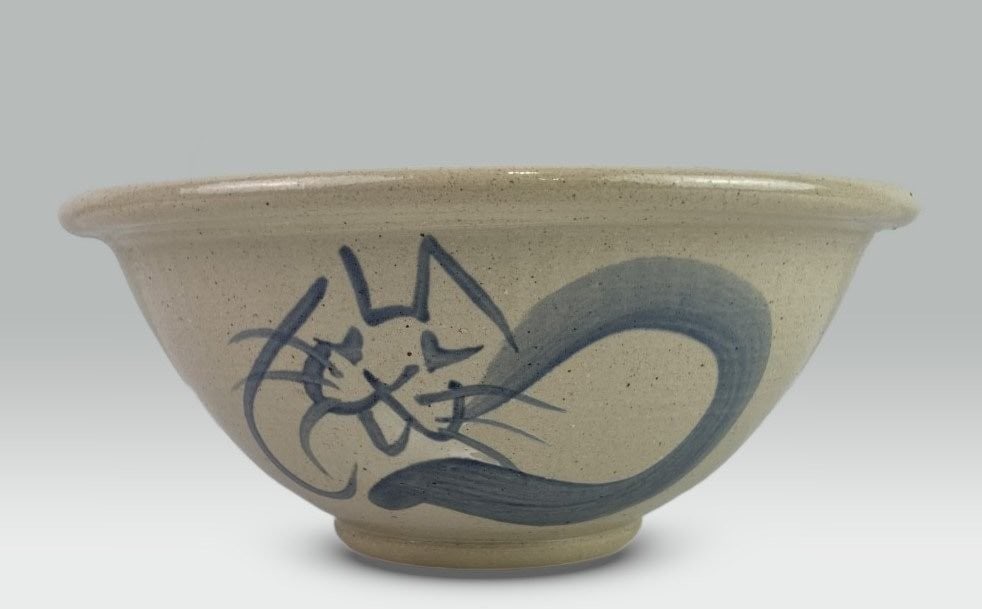 Ann Gleason and Mei Ming Ware Pottery Cat Bowls - 5