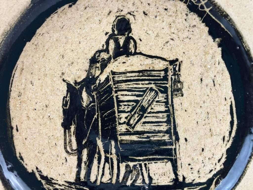 Donnie Baggett Folk Art Pottery Plates - 3