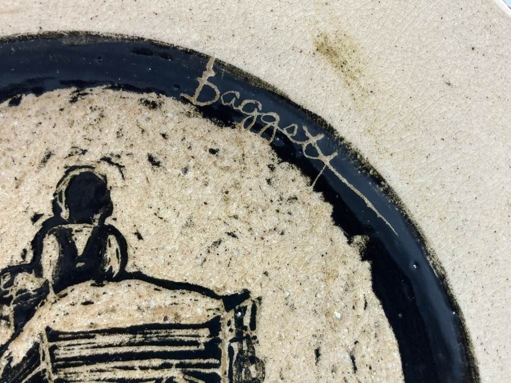 Donnie Baggett Folk Art Pottery Plates - 4