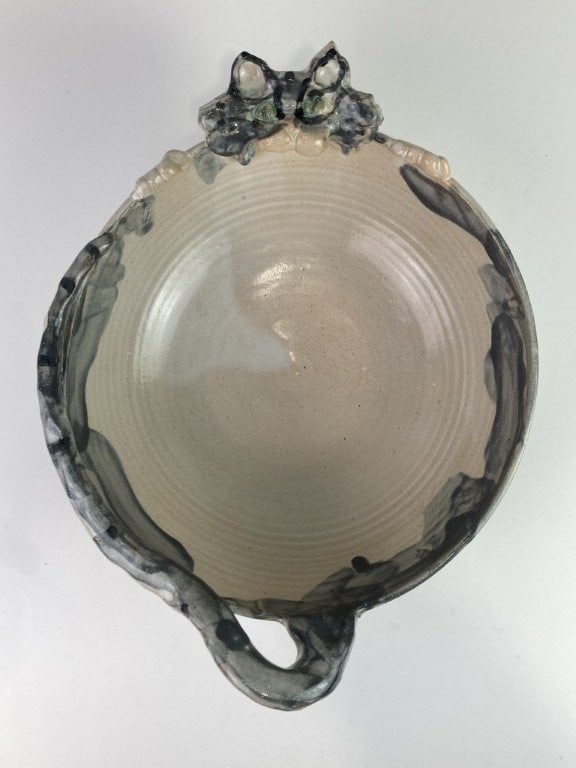 Figural Cat Studio Pottery Bowl - 2