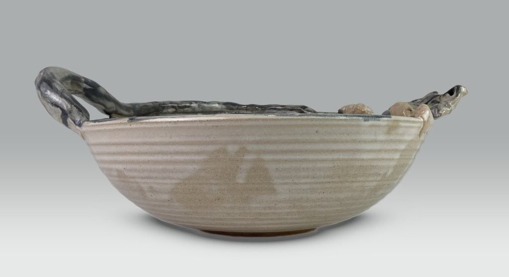 Figural Cat Studio Pottery Bowl - 5