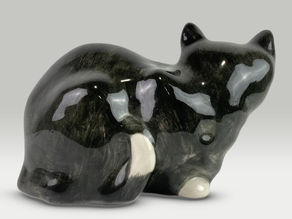Ceramic Cat Figurine - 4