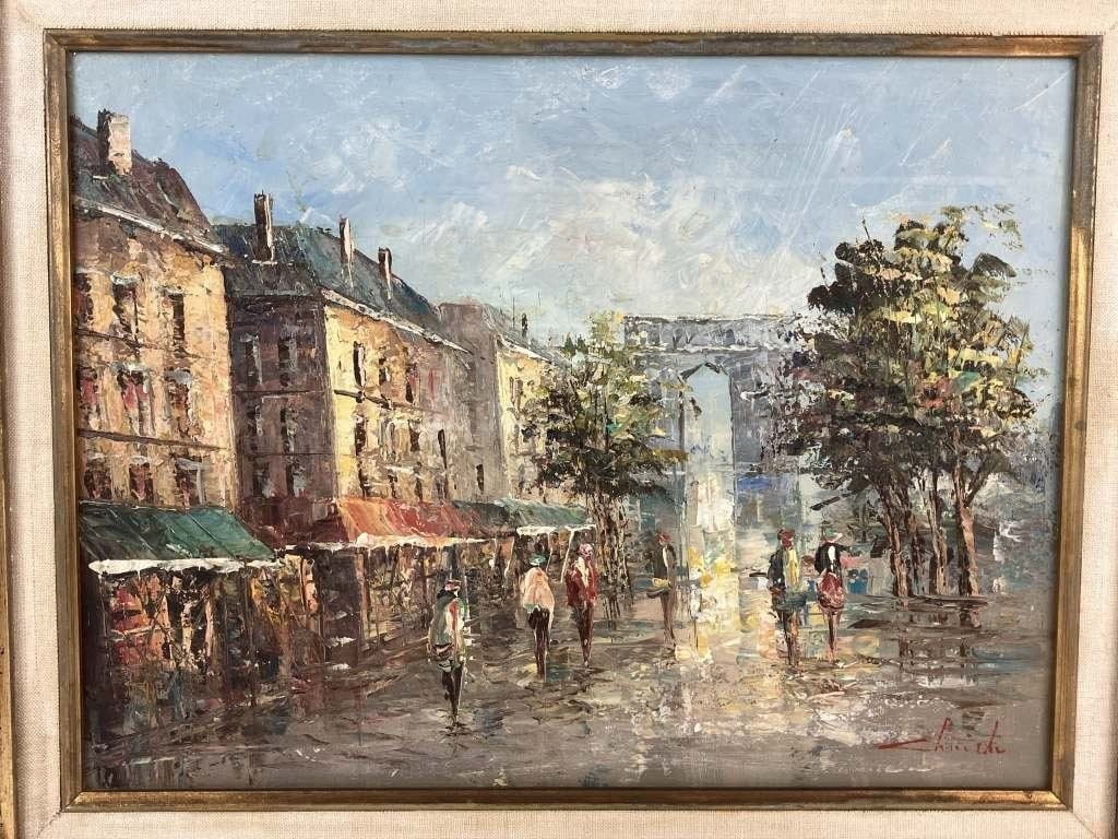 Impressionist, Parisian Street Scene, Oil Painting - 2