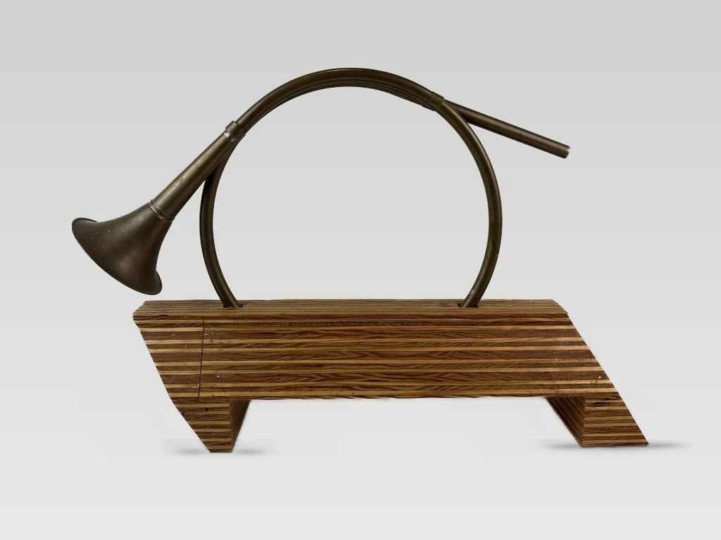 Brass Horn Sculpture - 3