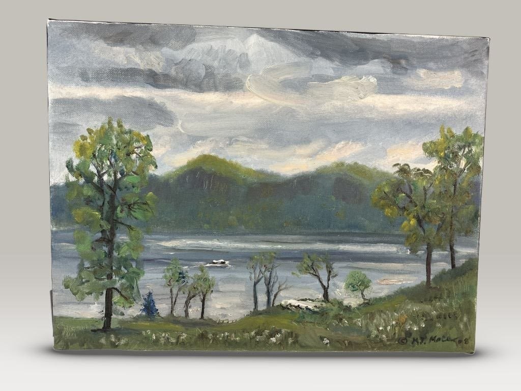 Mark James Mace, Hudson Valley Landscape, Oil Painting (1 of 5)
