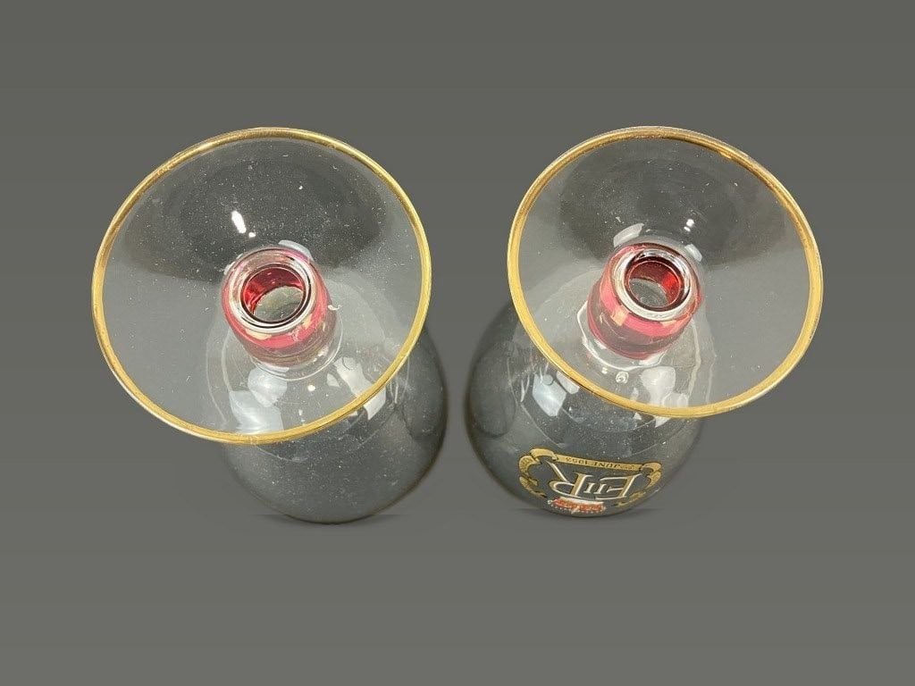 Pair of Queen Elizabeth II Commemorative Coronation Goblets - 8