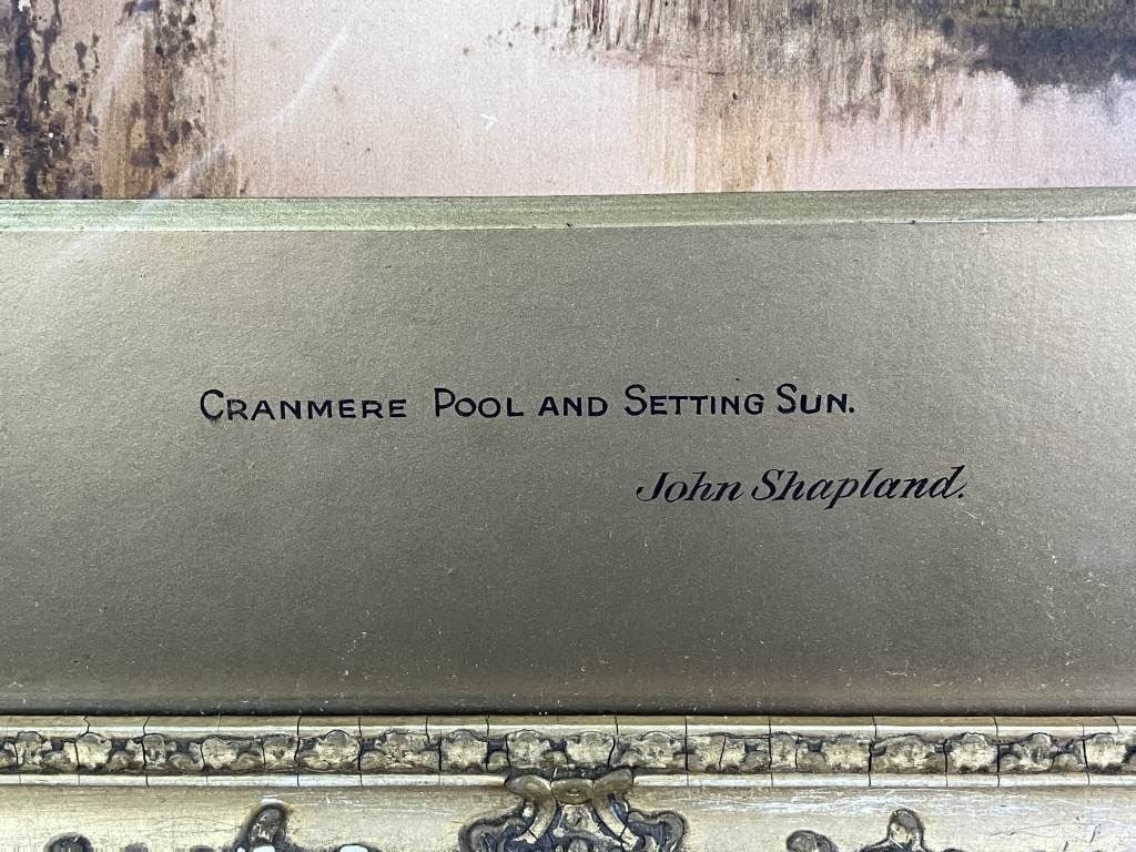 John Shapland, Cranmere Pool and Setting Sun, Watercolor Painting - 3