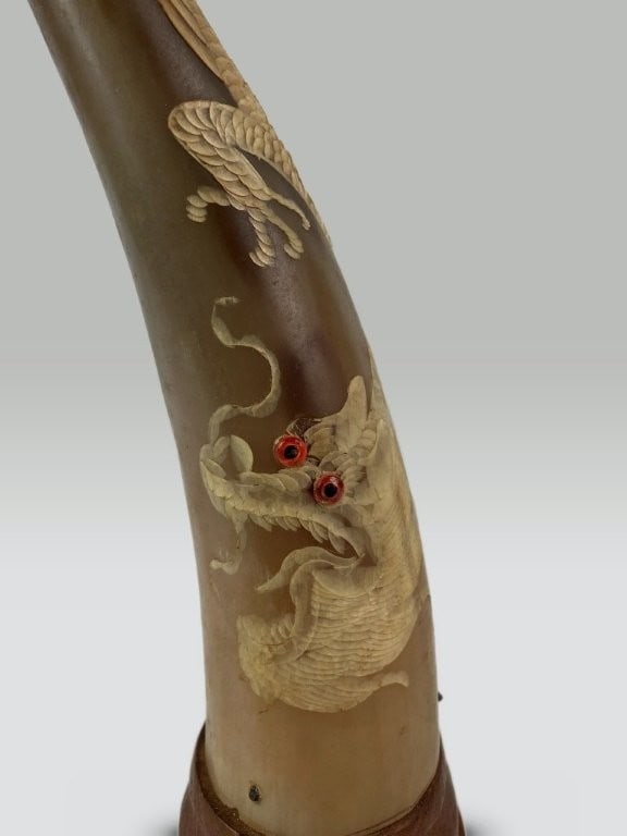 Chinese Dragon Buffalo Horn - 2