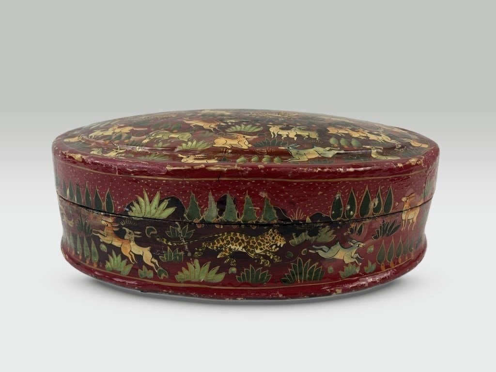 Kashmiri Paper Mache Lacquer Box - 2