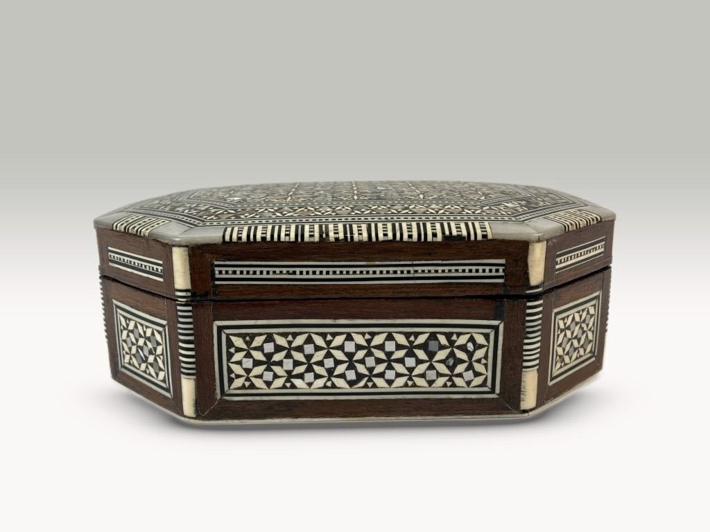 Egyptian Mother of Pearl Inlay Box - 2