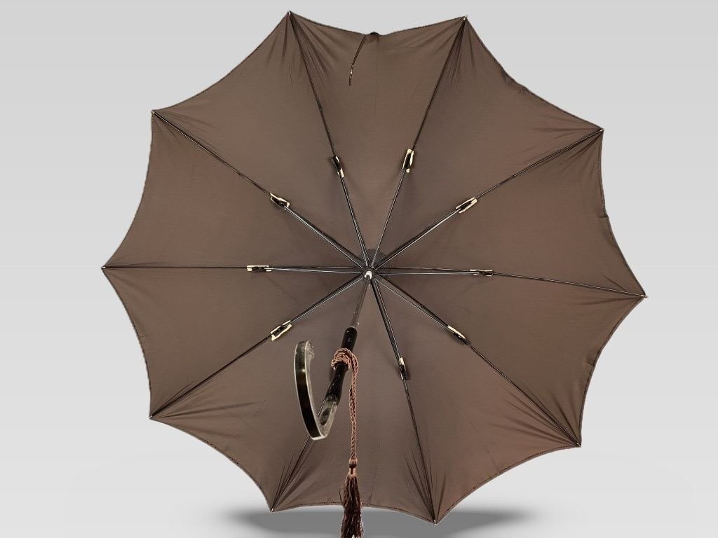 1940s 800 Silver-Handled Umbrella - 3
