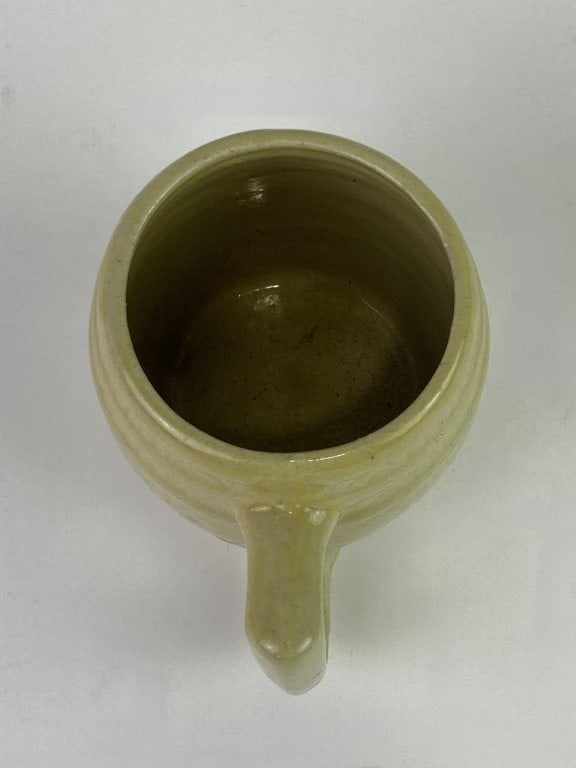 Yellowware Barrel-Style Pitcher and Mugs - 7