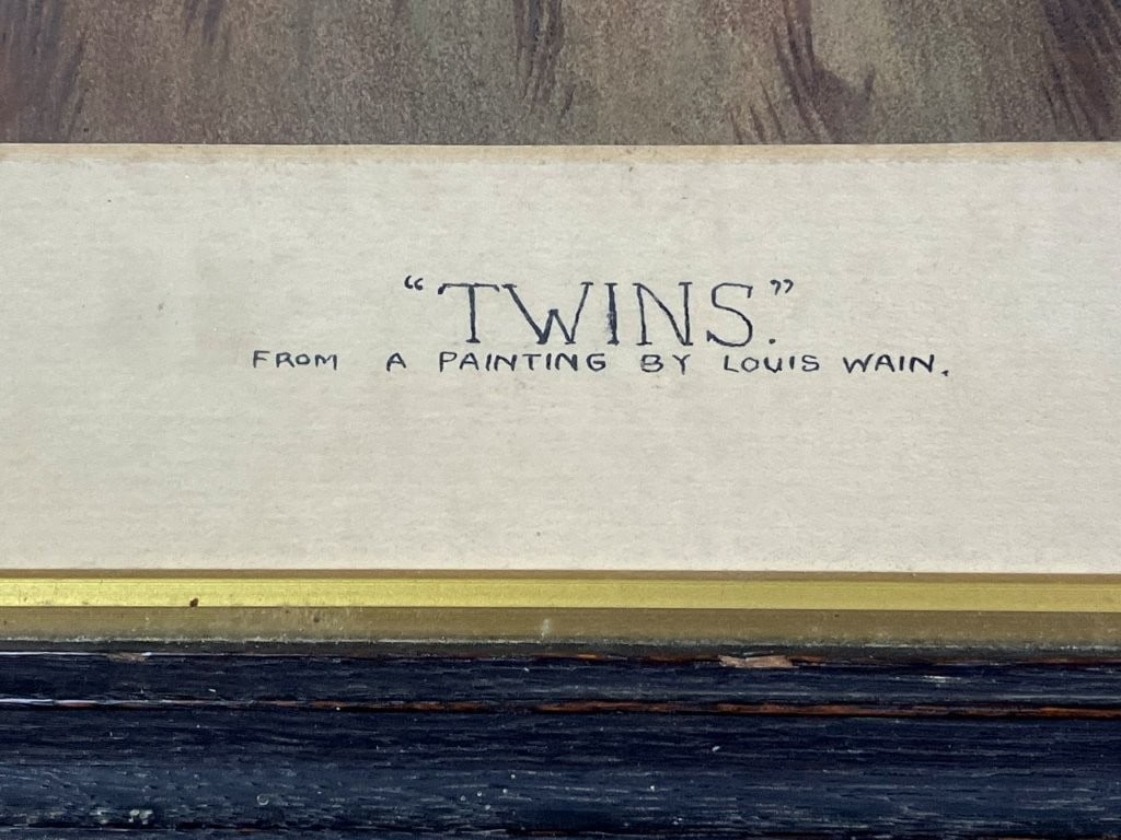 Louis Wain, Twins, Chromolithograph - 3