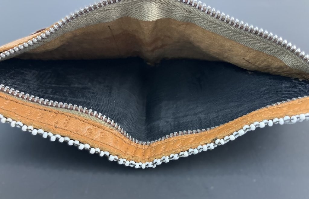 Native American Beaded Leather Wallet - 7
