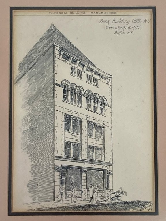 Group of 19th-Century Architectural Bank Lithograph Prints - 2