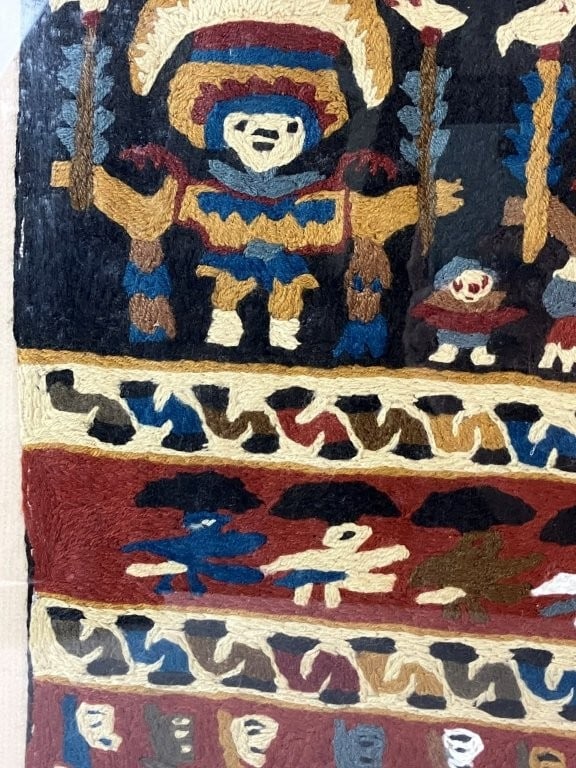 Chancay Peruvian Folk Art Textile Panel - 2