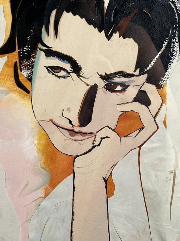 Mary Pellegrini, Fashion Portrait, Mixed Media Collage - 2