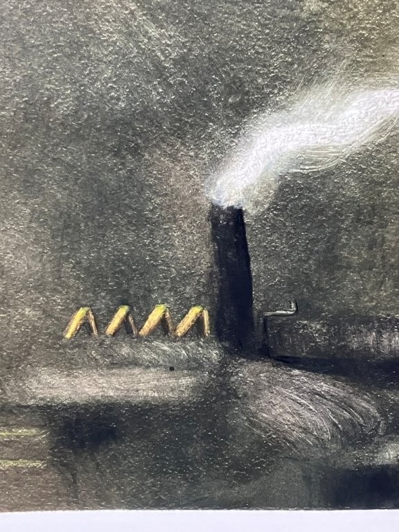 Modernist Steamboat Aquatint Etching - 2