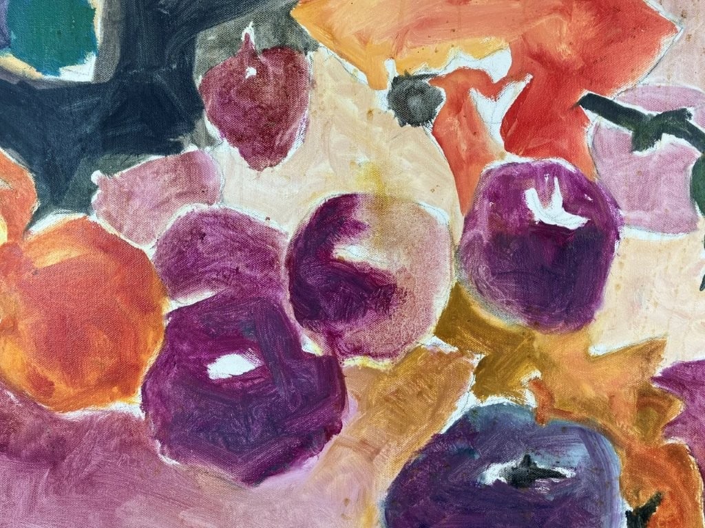 Modernist Abstract, Fruit Still Life, Oil Painting - 2