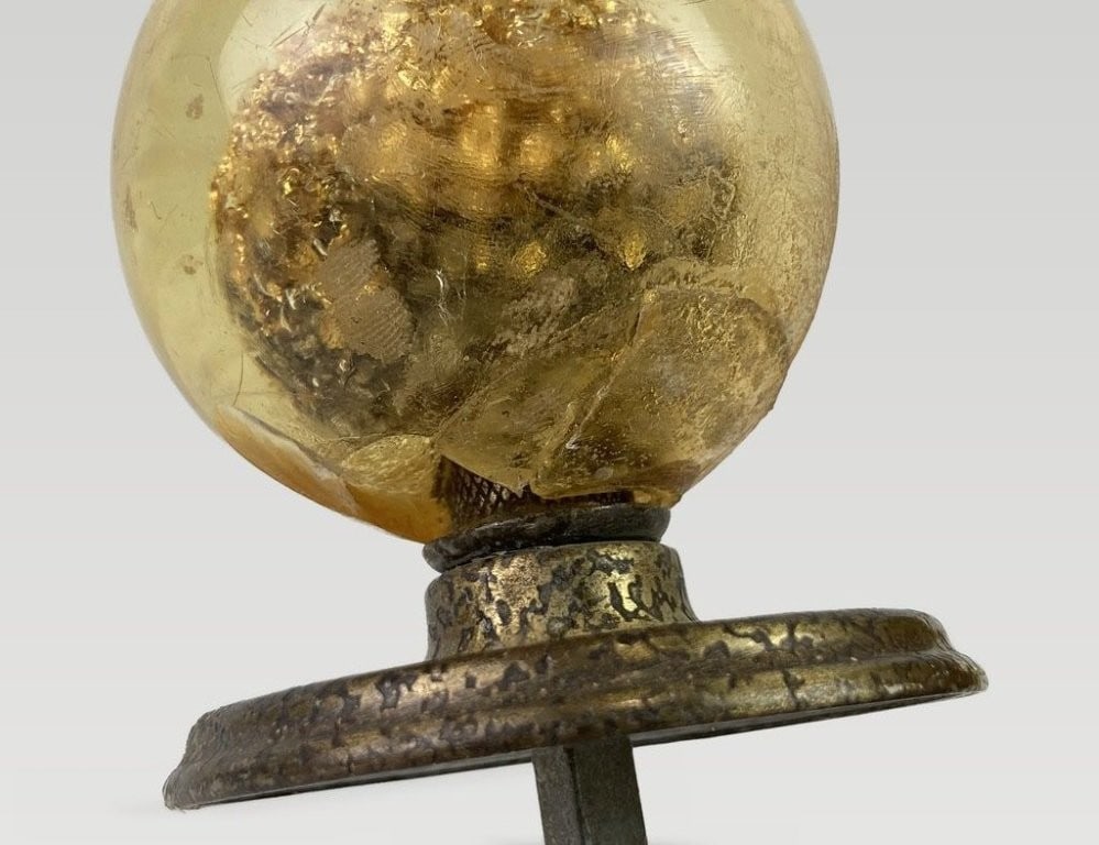 Pair of Mid-Century Modern Gilt Door Knobs - 4