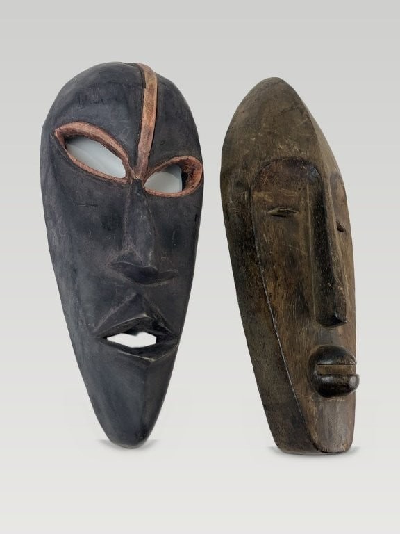 Two Carved African Ceremonial Masks - 4